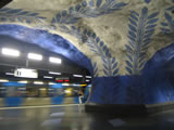 ストックホルムの地下鉄の駅